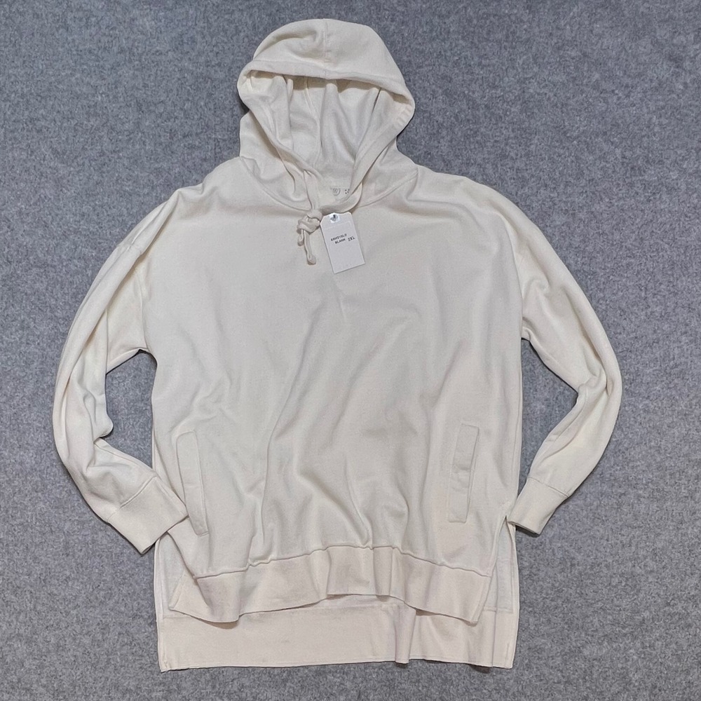 NWT Royce Apparel Cream Oversized Hoodie Sweatshirt Loungewear‎ Womens 2XL